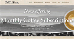 Desktop Screenshot of caffedarte.com
