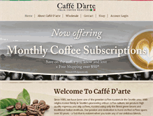 Tablet Screenshot of caffedarte.com